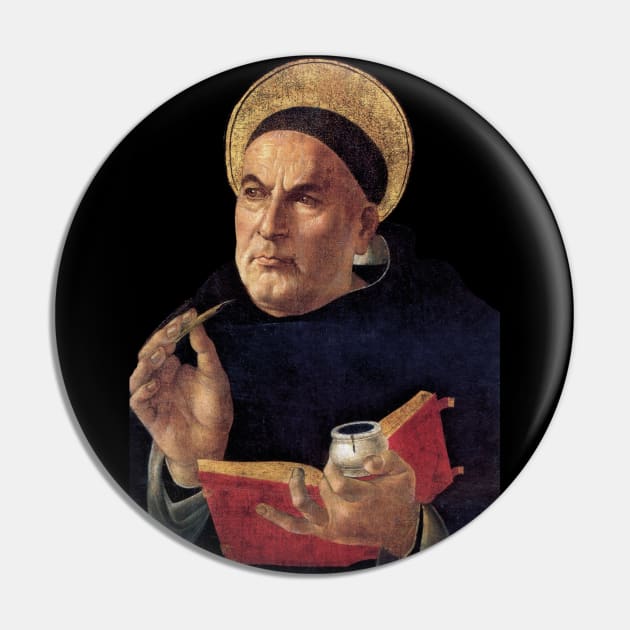 Saint Thomas Aquinas Pin by Beltschazar