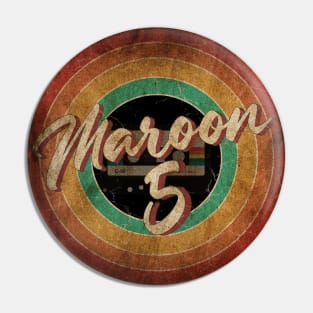 Maroon 5 Vintage Circle Art Pin