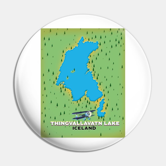 Thingvallavatn lake Iceland travel map Pin by nickemporium1