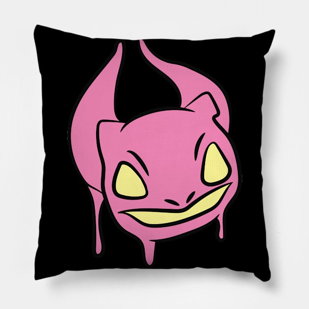 Melting Creature Graffiti Pillow by James P. Manning