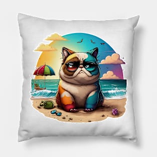 Happy Summer Holidays Pillow