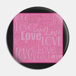 Love is the biggest word , Valentine greetingcard Pin