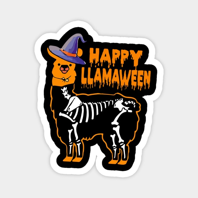 Llama halloween costume happu llamaween tshirt funny gift t-shirt Magnet by American Woman