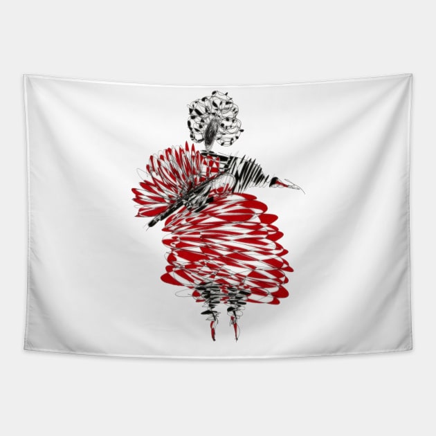 Flamenco dancer esoflowizm #flamenco Tapestry by JBJart