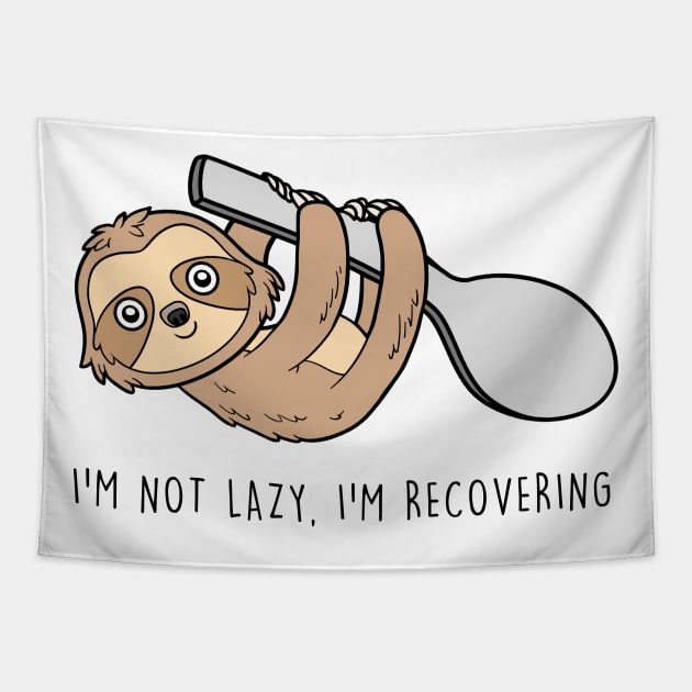 Spoonie Species: "Recovering spoons sloth" Tapestry by spooniespecies