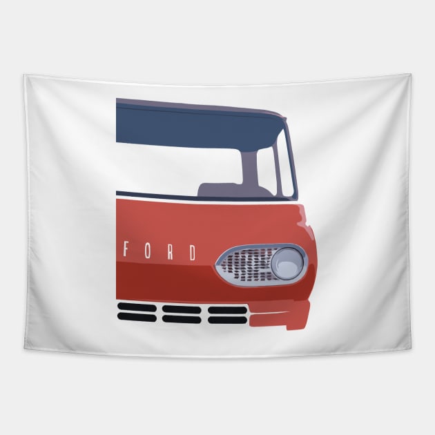 Ford Econoline - stylized Tapestry by mal_photography