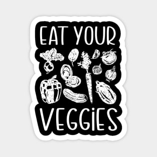 Vegan Toddler Eat Your Veggies Vegetables Magnet