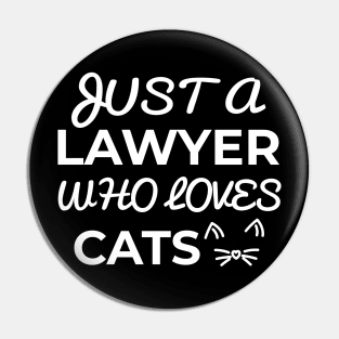 lawyer cat Pin