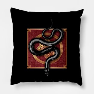 The Black Snake Pillow