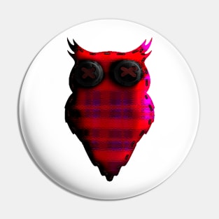 Plaid Owl Pin