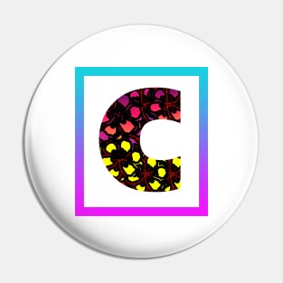 letter c from roses Pin