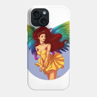 Rainbow Sexy Angel Pinup Phone Case