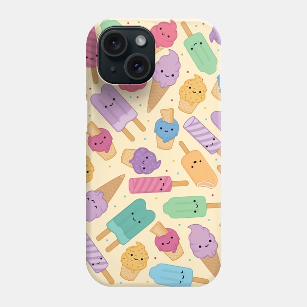 Ice Cream Pattern Phone Case by Woah_Jonny