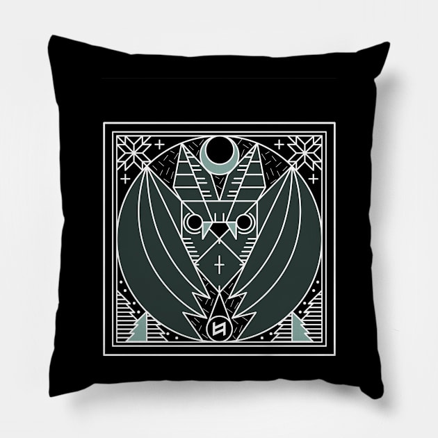 Bat from Transylvania Pillow by chobopop