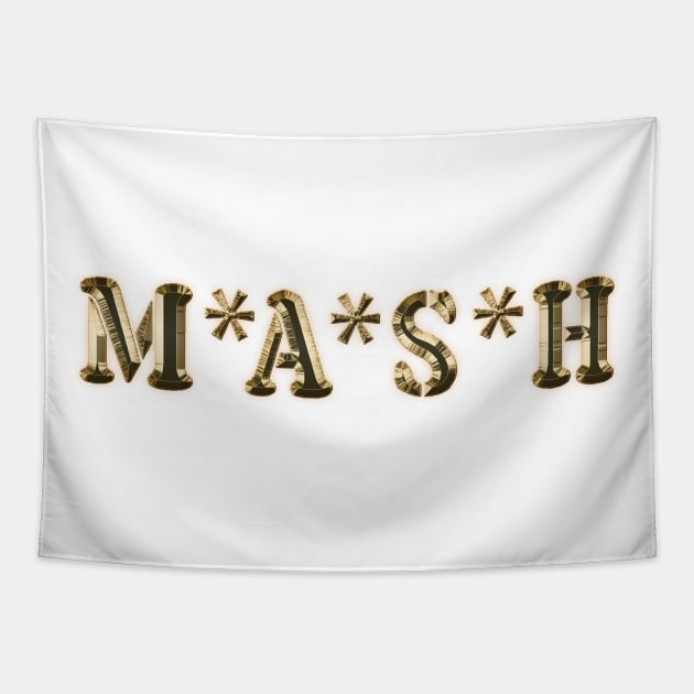 Retro MASH Logo Tapestry by Angel arts