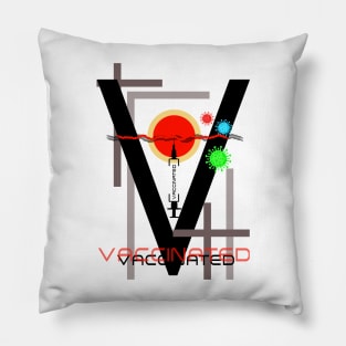 Vaccinated Design 1 Pillow