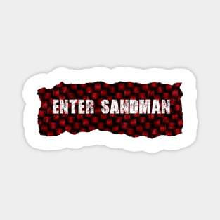 Enter Sandman Ripped Flannel Magnet