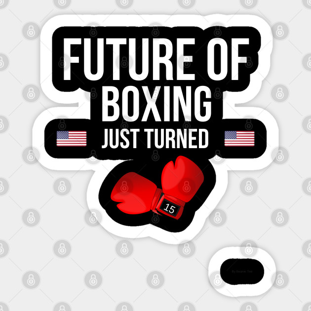 Future Of Boxing Just Turned 15 Birthday Gift Idea For 15 Year Old 15 Year Old Sticker Teepublic