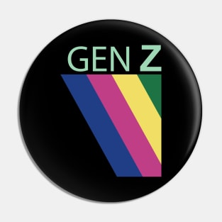 cute striped pattern colorful generation z gen z and proud e boy e girl Pin