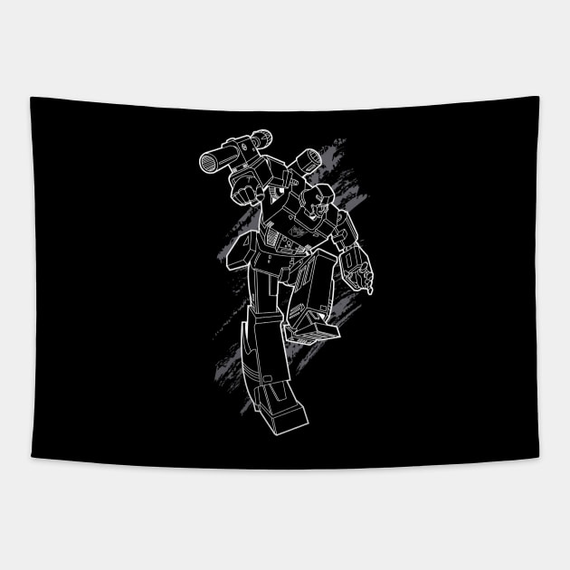 Megatron (line art 2) Tapestry by NDVS