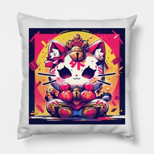 Pop Urban Prosperity Cat Pillow