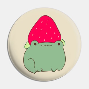 Strawberry Frog illustration Pin