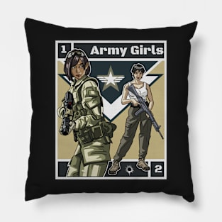 Military girls 3 Pillow