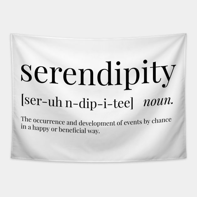 Serendipity Definition Tapestry by definingprints