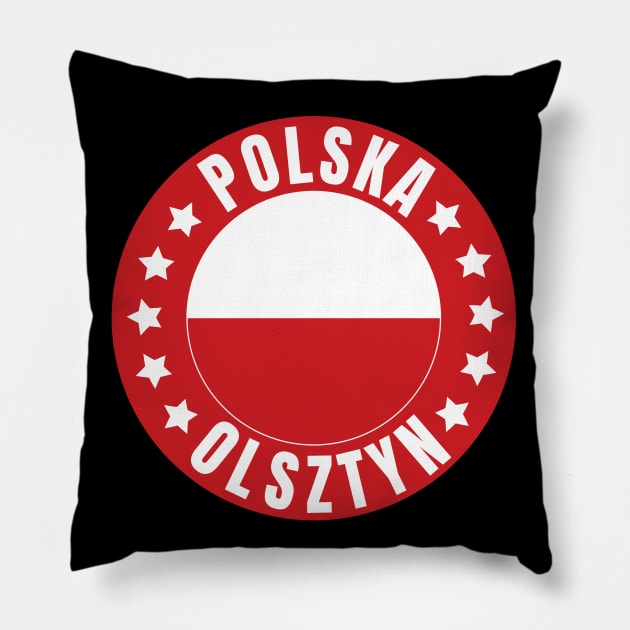 Olsztyn Polska Pillow by footballomatic