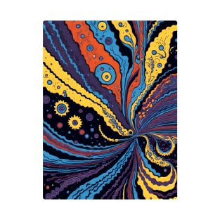 Abstract Colorful Eye Swirl T-Shirt