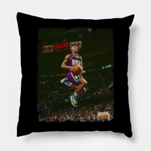 Ray Allen's Cross Legged Dunk During The 1997 Dunk Contest Pillow