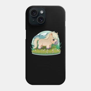 Colorful Fjord Horse Artwork 12 Phone Case