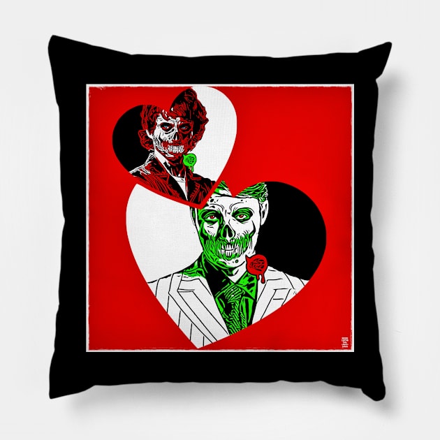 Zombie Hannibal and Will Halloween Hannigram Pillow by OrionLodubyal