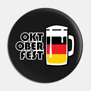 oktoberfest german flag mug Pin