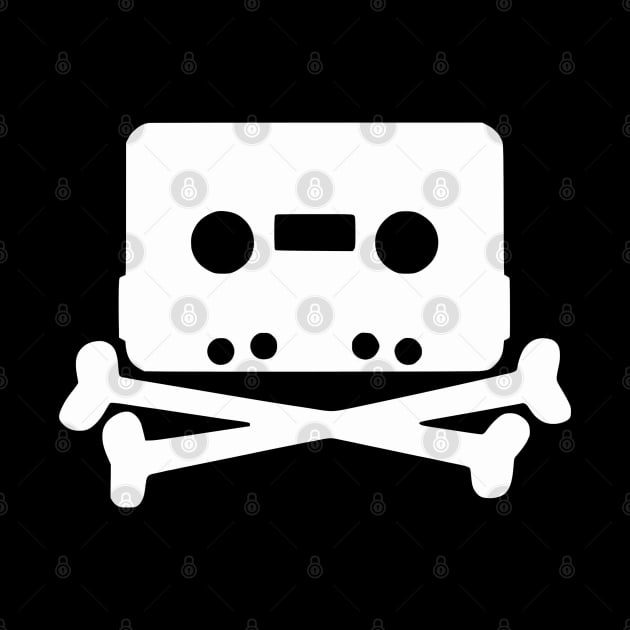 Cassette Skull & Crossbones by Pop Fan Shop