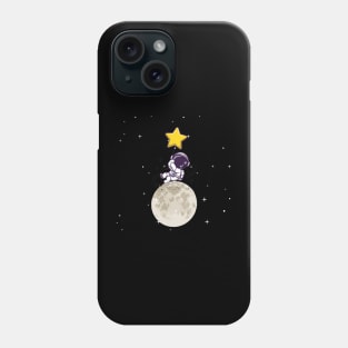 Lone Astronaut on the Moon Phone Case