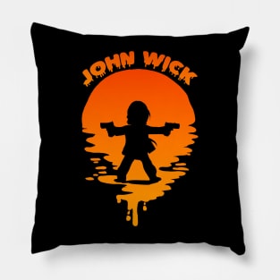 John Wick Sunset Pillow