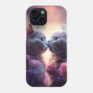 British Shorthair Cats In Love Phone Case