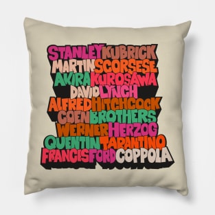 Legendary Movie Directors - Blockletter Typo Style Series Pillow