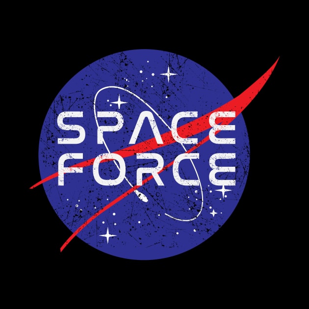 SPACE FORCE NASA distressed logo by PaletteDesigns