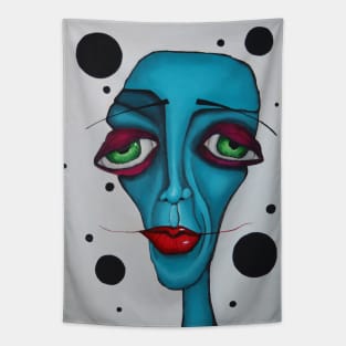 abstract face Tapestry