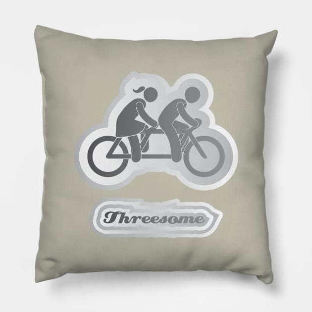 Threesome Pillow by at1102Studio