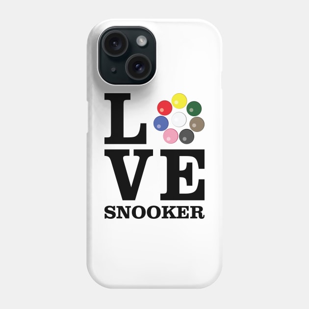 Love Snooker Phone Case by DesignWood-Sport