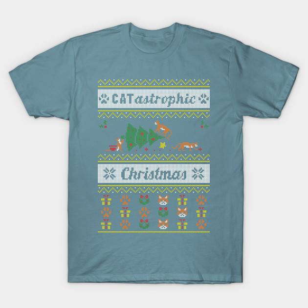 Disover CATastrophic Christmas - Christmas Cat - T-Shirt