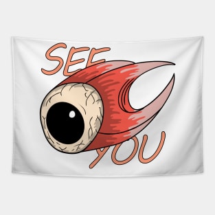 retro eyeball Tapestry