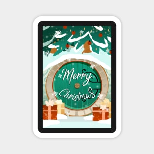 Merry Christmas Fantasy Postcard Greeting card Magnet
