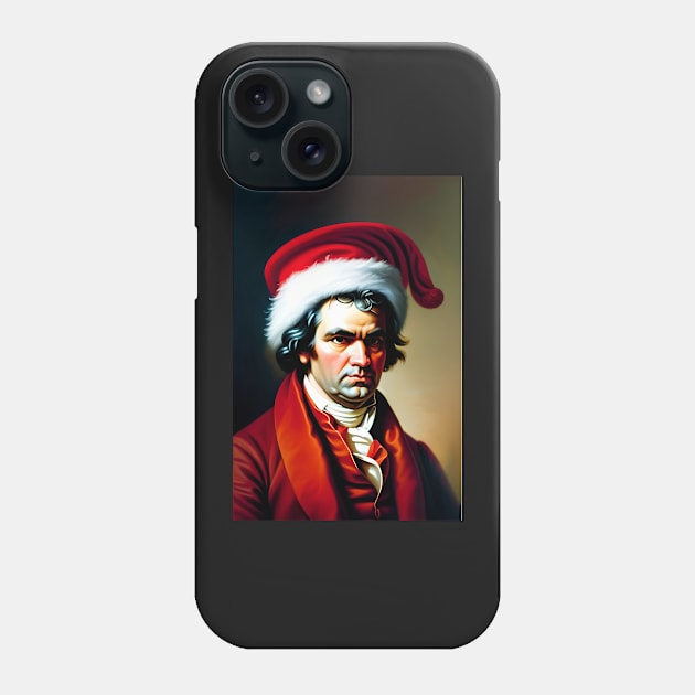 Santa Beethoven (Celebrity Christmas) Phone Case by robsteadman