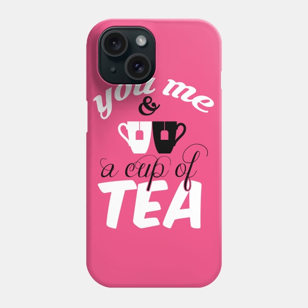 You- me and a cup of tea Phone Case by nektarinchen