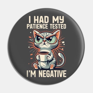 Negative Cat Pin