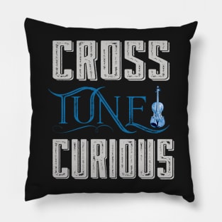 Cross Tune Curious Old Time Fiddle T-Shirt Pillow